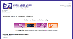 Desktop Screenshot of elementary.educator.oslis.org